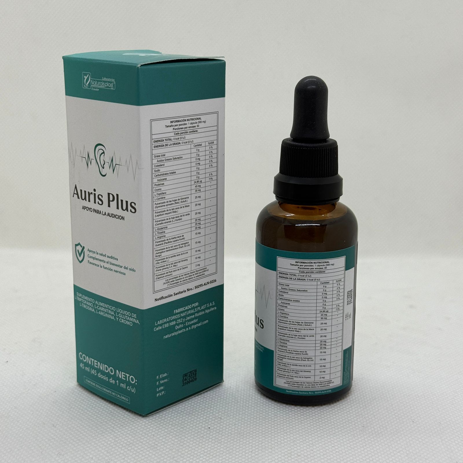 AURIS PLUS 45ML / APOYO SALUD AUDITIVA
